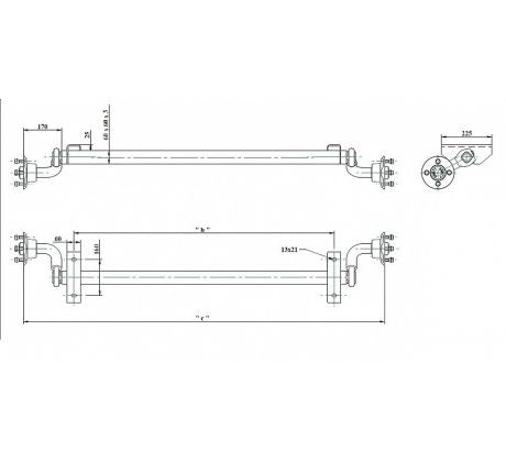Náprava 750 kg KNOTT