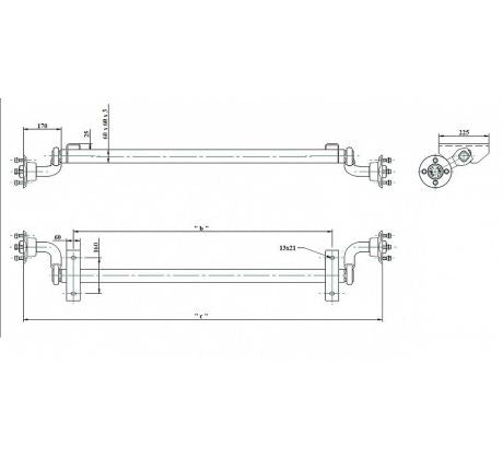 Náprava 750 kg KNOTT
