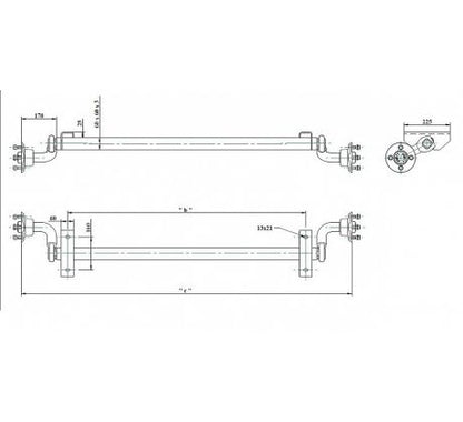Náprava 750 kg KNOTT