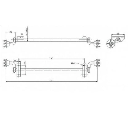 Náprava 750 kg KNOTT