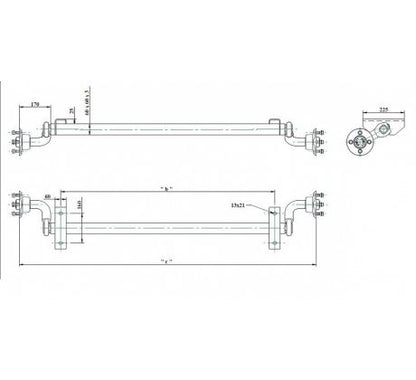 Náprava 750 kg KNOTT