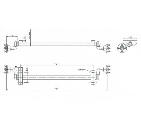 Náprava 750 kg KNOTT