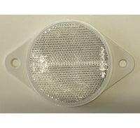 Odrazka okrúhla dve diery biela