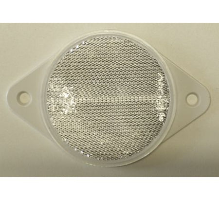 Odrazka okrúhla dve diery biela