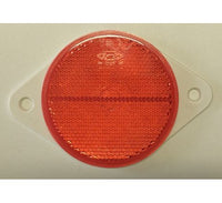 Odrazka okrúhla dve diery červená