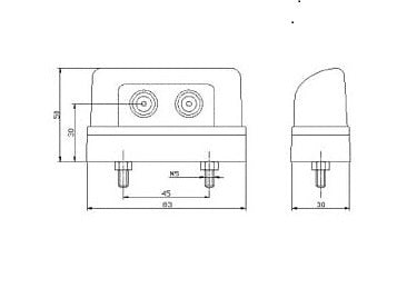 Svetlo EČV FT-016/1 LED FRISTOM