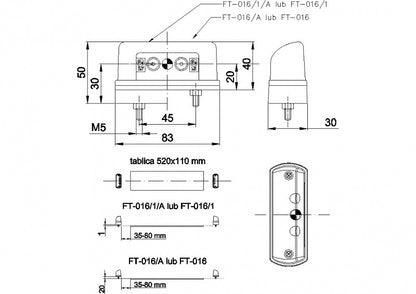 Svetlo EČV FT-016/1 LED FRISTOM