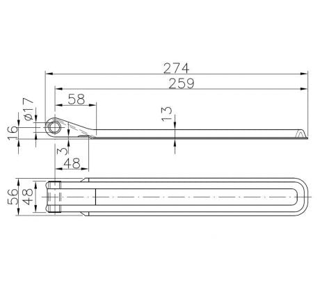 Pánty na prívesný vozík