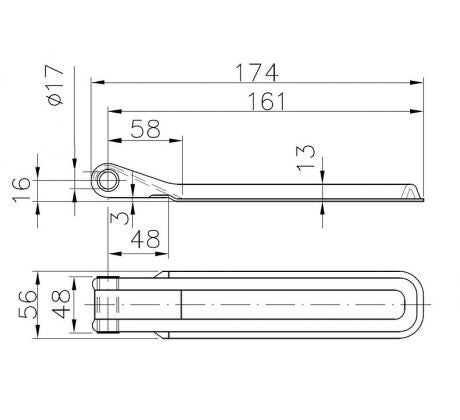 Pánty na prívesný vozík