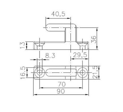 Pánt TIR BSCHG 40-A