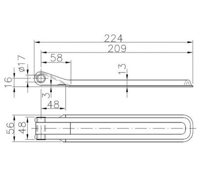 Pánty na prívesný vozík