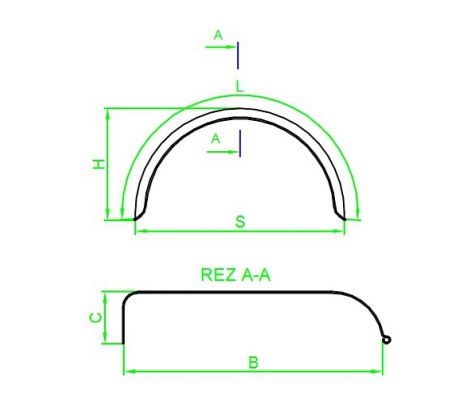 Blatník na prívesný vozík