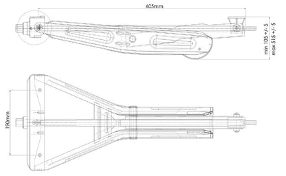 Podpera sklopná PLUS 1000kg