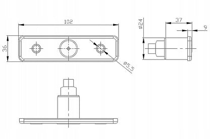 Svetlo oranžové s držiakom FT-004 Z+K FRISTOM