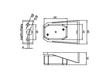 Svetlo biele s držiakom  FT-001 BI FRISTOM