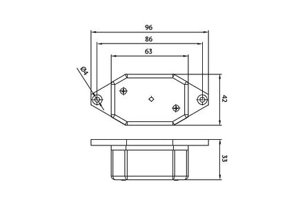 Svetlo biele FT-001 BIII LED FRISTOM