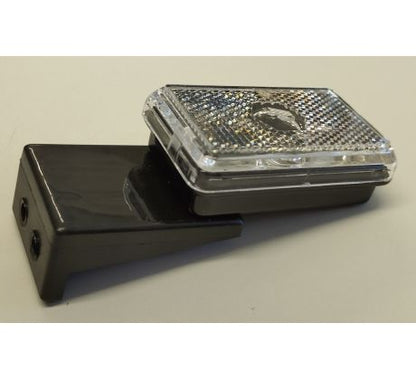 Predné pozičné svietidlo biele s držiakom LIDER