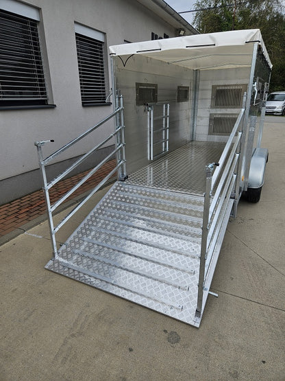 Prepravník zvierat ALU KVLP PB2 13DB 2000 kg 1800 x 3500