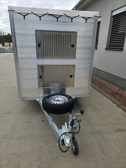 Prepravník zvierat ALU KVLP PB2 13DB 2000 kg 1800 x 3500