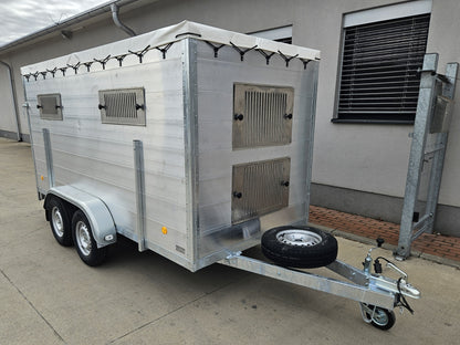 Prepravník zvierat ALU KVLP PB2 13DB 2000 kg 1800 x 3500