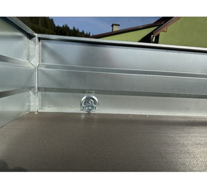 Prívesný vozík vyklápací 1250 x 2500 zosilnená náprava 1000 kg