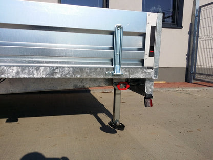 Brzdený príves dvojnápravový 2000kg - 2000x5000 kolesá pod