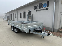 Brzdený príves dvojnápravový 2700kg  2000x4500 kolesá pod