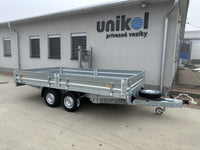 Brzdený príves dvojnápravový 2000kg - 2000x5000 kolesá pod