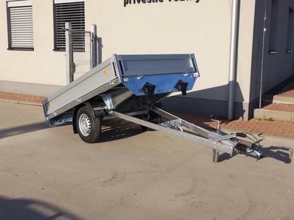 Prívesný vozík brzdený vyklápací 1300kg - 2000x3000