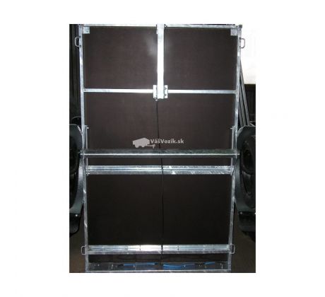 Prívesný vozík do 750 kg plechové bočnice.