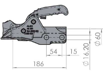 Prívesový kĺb AK 351
