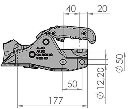 Prívesový kĺb AK 301
