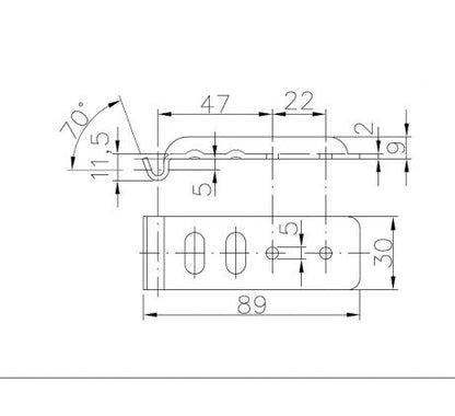 Protikus uzáveru bočnice BVG 60-A