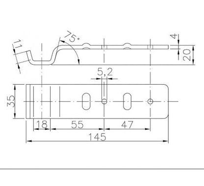 Protikus uzáveru bočnice BVG 20-A
