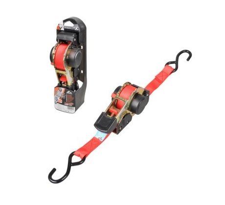 Samonavíjací popruh s račňou