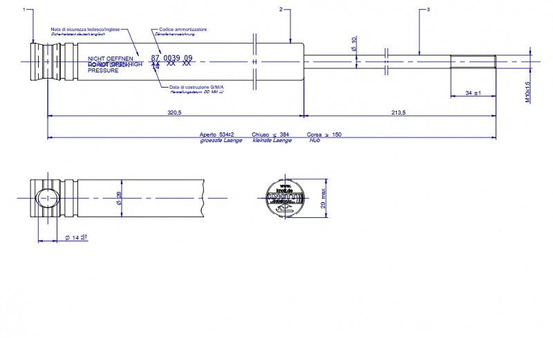 Tlmič nájazdovej brzdy KNOTT