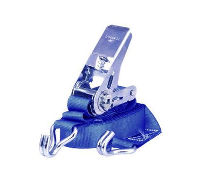 Upínací pás s račňou dvojdielny s hrotovými hákmi, nosnosť 800 kg (Forankra, 2022, 6 m, 25 mm, 800, Modrá)