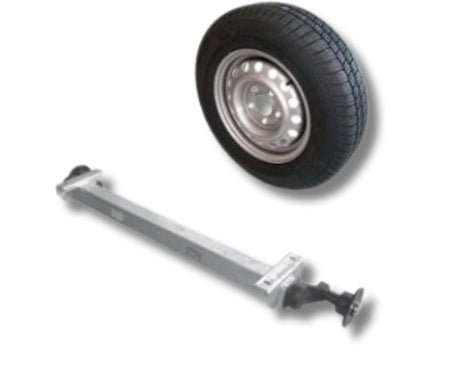 Zosilnená náprava na 1300kg+kolesá C