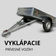 VYKLÁPACIE PRÍVESNÉ VOZÍKY