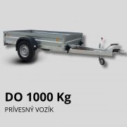 Brzdené prívesné vozíky do 1000kg