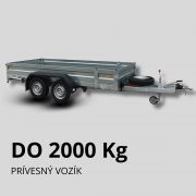 Brzdený prívesný vozík do 2000kg