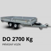 Brzdené prívesné vozíky do 2700kg