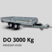 Brzdené prívesné vozíky do 3000kg