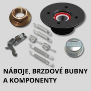 Náboje, brzd.bubny a komponenty