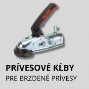 Prívesové kĺby pre brzdené prívesy