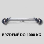 Brzdené nápravy 1000kg