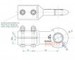 Ťažné oko DIN 40/60mm M14/M14 KNOTT