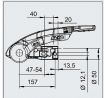 Stabilizačný kĺb AKS 3004+zámok safety