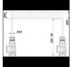 Špiral.kábel 3m 2x zástrčka 13pol. 12V