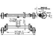 Náprava 1800kg 1700mm 5° AL-KO